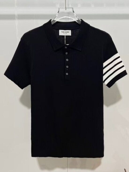 Thom Browne Other - THOM BROWNE Four-Stripe Summer Knit Sweater for Men, Crew Neck, Short Sleeve